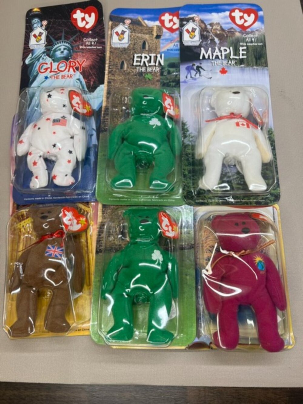 McDonald’s Ty Teenie Beanie Baby Bears – Bundle of 6